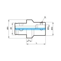 Reduction Bar for Dinox Modular Finish Boring & Back Boring System - FBH/B Series (Dine) - 1